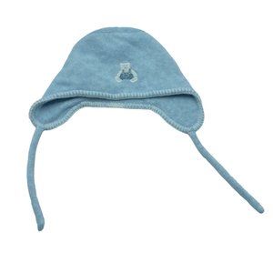 Baby Baby Infant Blue Bear Overalls Winter Stocking Beanie Cap Hat 2-6 months